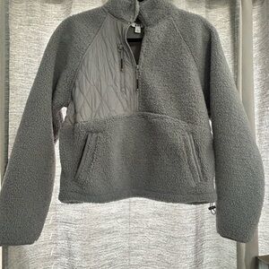 JoyLab Gray Teddy Jacket